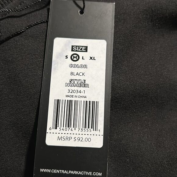 Central Park Active Size M Sweatshirt Asymmetrical Hem and Side Slit - Picture 5 of 5